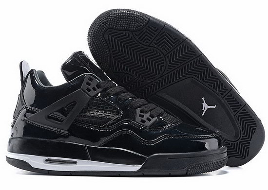 Mens & Womens (unisex) Air Jordan Retro 4 All Black Cheap